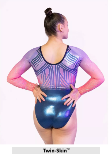 Milano - long sleeve leotard - Electronicacoral