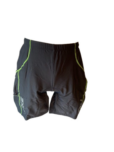 2XU - Short de triathlon endurance avec poche - WT1386B gris/vert Grey