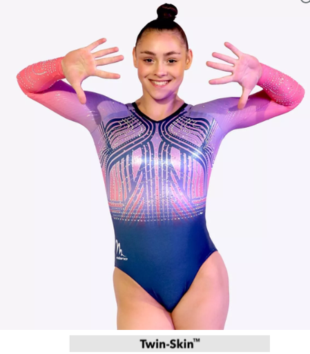 Milano - long sleeve leotard - Electronicacoral Purple