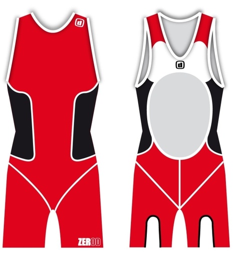 ZeroD - oSuit - CMOSUIT olympische afstand trisuit vrouw Rood Red