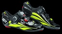 Sidi - Ergo 3 - Chaussure de course en vernis de carbone - Noir et jaune fluo